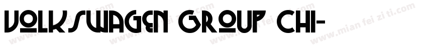 Volkswagen Group Chi字体转换
